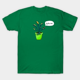 Bite Me Venus Flytrap - Green T-Shirt